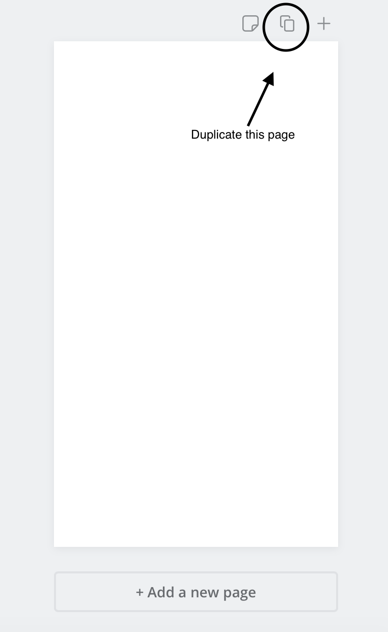 How to duplicate a page in Canva