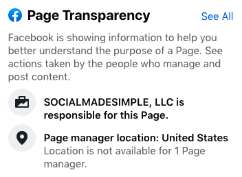 Page Transparency