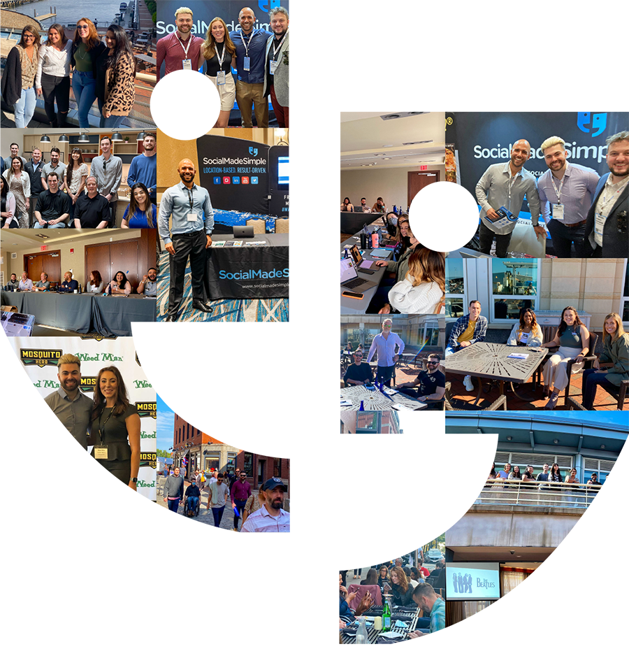 SMS Icon Collage Company Culture