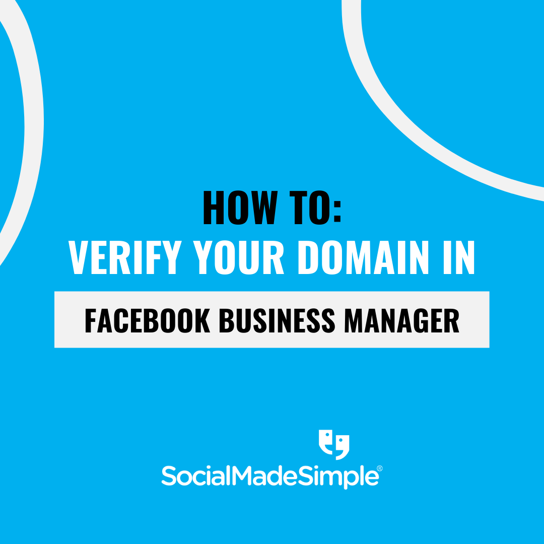 How To Verify Your Domain In Facebook Business Manager