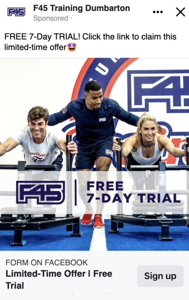 F45 Training Facebook Ads, f45 training, f45 training marketing, f45 marketing, f45 advertising