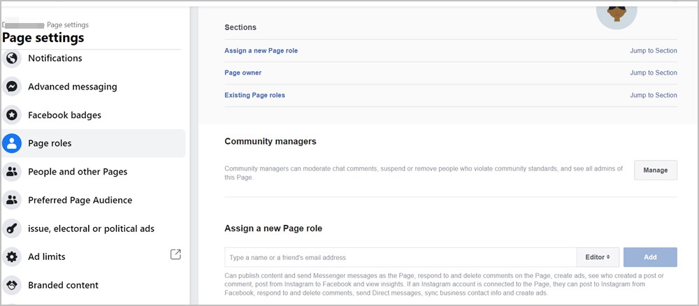 New Facebook Page Experience