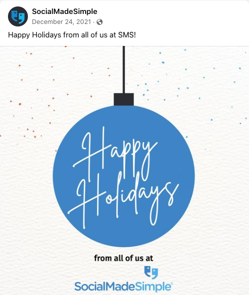 holiday social media content, social media content